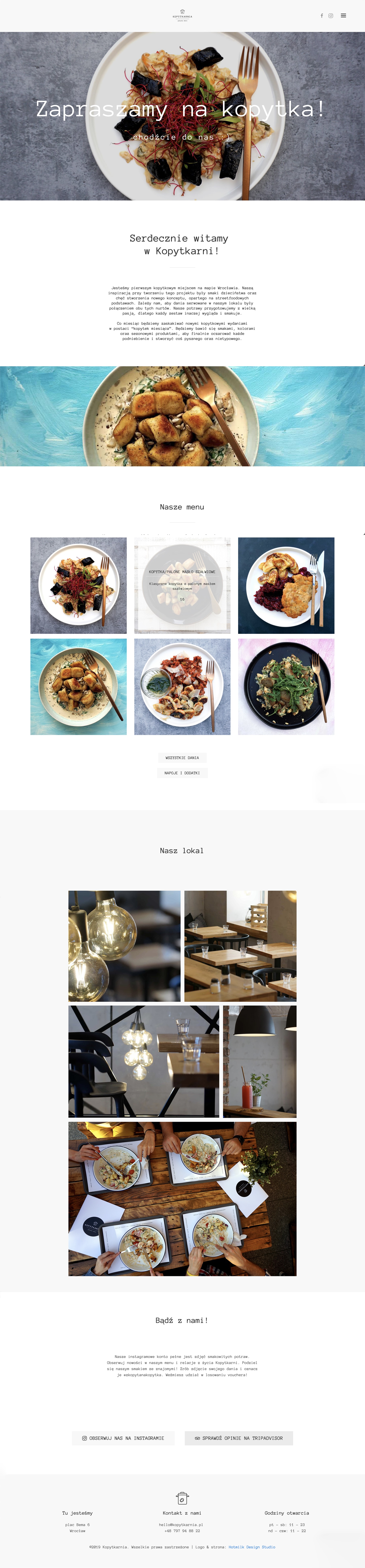 restaurant website