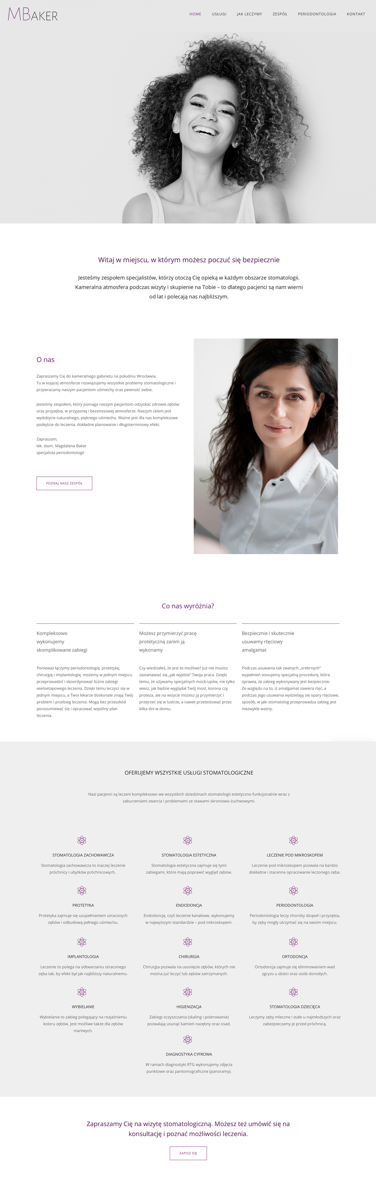 dental website by hotmilk design studio