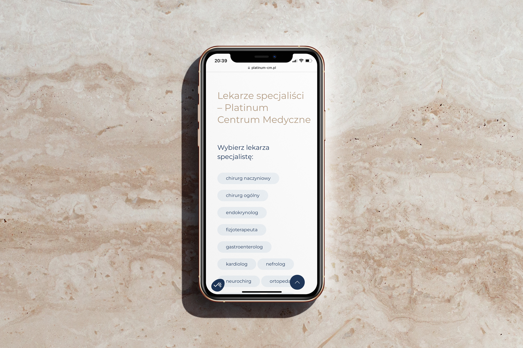 medical center website design